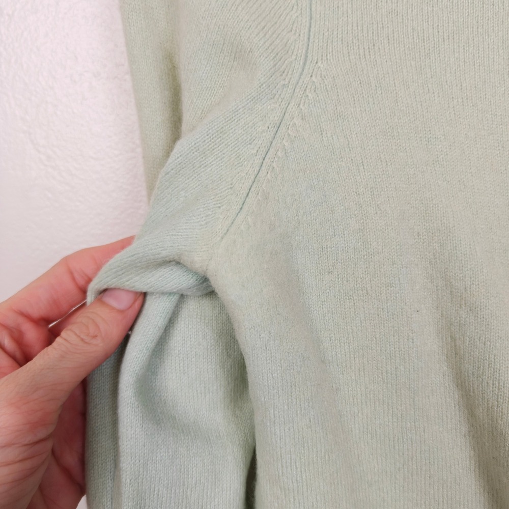 Boden Womens Sweater Small Mint Green 100% Cashmere Cropped Button Up Cardigan - Picture 5 of 9